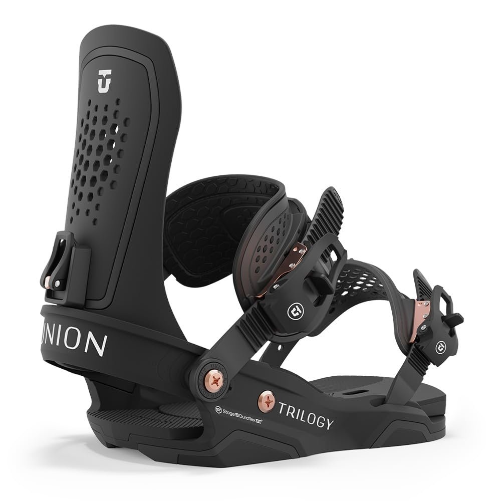 Union Trilogy Womens Snowboard Bindings, L, Black