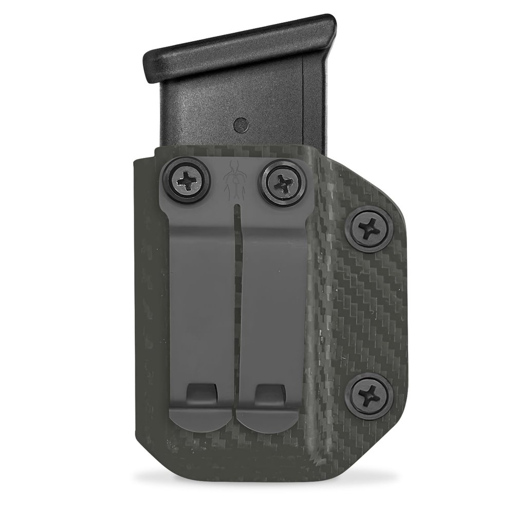 HolsterBuilder Ambidextrous IWB/OWB Carbon Fiber Magazine Holster - Convenient Concealment Holster with Mag Pouch - Accessory for Men & Women - Ruger Security 9 ODG