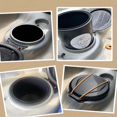 Lifetime Kayak Hatch Bucket Storage Container Bin Insert - Extra Deep! For Tamarack Angler Weber Tioga Kokanee and More. Increase Usable Space!