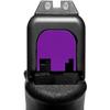 NDZ Performance Gen 1-4 Rear Slide Cover Plate for Glock 9mm .40 .357 .45 Laser Engraved U.S. Flag Images in Purple Aluminum - Texas State U.S. Flag view 2