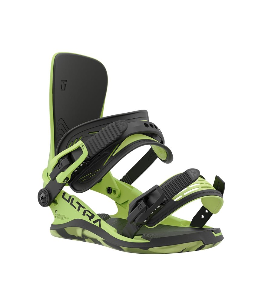 Union Ultra W. Womens Snowboard Bindings, L, Lime