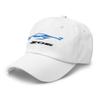 2023 Sports Car Z06 C8 Corvette Rapid Blue Silhouette Emroidered Dad hat view 3