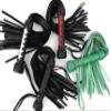 MarquiseDeBliss Genuine Leather Handcrafted Gentle Horse Whip - Thick Equestrian Training and Riding Essential - Riding Tools (19.7 Inches, Sea Blue) view 2