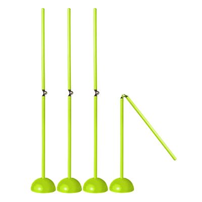 10 5 4 3 2 1 Set Soccer Training Agility Poles Foldable, Green ABS Football Coaching Sticks for Athletics Bounce/Dribbling/Coordination, Dog Obstacle Course Marker Pole ( Color : Green 4 Pcs , Size :