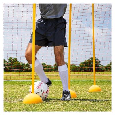 Soccer Training Equipment Agility Poles, 2 3 4 5 6 8 10 Pcs Yellow PVC Training Marker Pole, for Improving Lateral Speed, Balance & Quickness, Flexible Bendable ( Color : Yellow 10 Pcs , Size : 1m/3.3