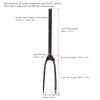 Mrisata Mountain Bike Carbon Fork Carbon Fiber Bike Front Fork 20 Inches 406 Disc Brake A Pillar 451 Quick Release Ud Pattern Straight Tube Front Fork Matte (Glossy) view 2