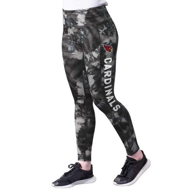 MSX by Michael Strahan Women's Black Arizona Cardinals Aubrey Tie-Dye Leggings