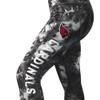 MSX by Michael Strahan Women's Black Arizona Cardinals Aubrey Tie-Dye Leggings view 2