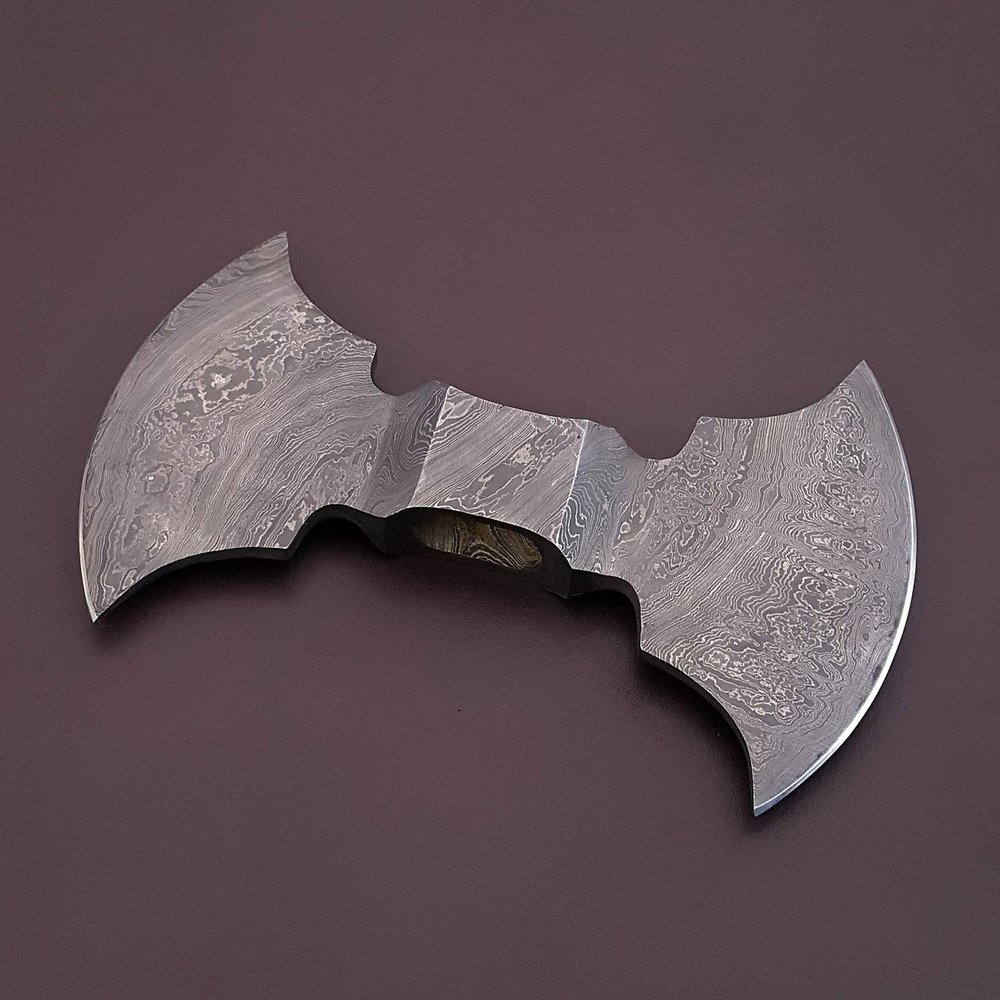 JNR Traders Damascus Double Headed Axe, Handmade Double Edge, Double Bit 2038