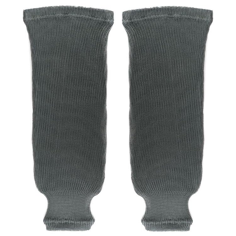 PEAR SOX Pro Weight Solid Color Hockey Socks (Silver, Adult)