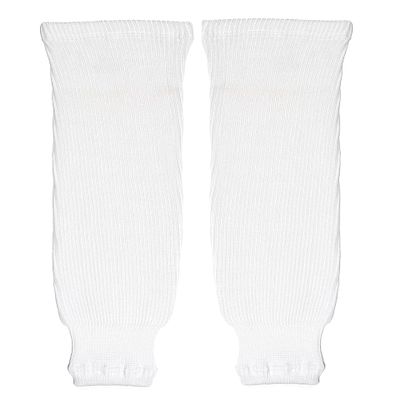 PEAR SOX Pro Weight Solid Color Hockey Socks (White, Intermediate)