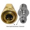 HMKUGO 1/8 NPT Female Connector and 8mm Male Plug Fill Nipple Quick-Disconnect Set, Copper - Stainless Steel - Remote Line Male & Female Set for PCP Foster Paintball Airsoft Air Gun Tool view 3