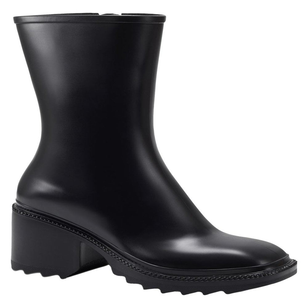 INC Womens Everett Faux Leather Outdoor Rain Boots Black 8 Medium (B,M)