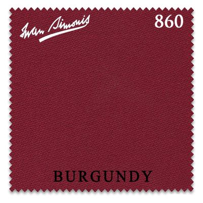 Iwan Simonis 860 Pool Billiard Table Cloth - Authorized Dealer (Burgundy, 10 ft)