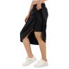 ANIVIVO Women's 28" Long Skorts Skirts Midi Length Skirt Modest Active Travel Skorts with 3 Pockets(All Black,3XL) view 3