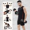 Dumbbell Rubber Coated Hex Dumbbells, Home Gym Training Hex Dumbbell with Metal Handle 20lbs view 2