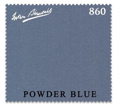 Iwan Simonis 860 Pool Billiard Table Cloth - Authorized Dealer (Powder Blue, 7 ft)