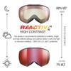 Julbo Lightyear Superflow Pro Goggles Goggles - Black/Gray Frame - Transparent/Rose w/Pink Mirror Lens (REACTIV 0-4 High Contrast) view 3