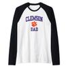 Clemson Tigers Dad Icon Officially Licensed Raglan Baseball Tee view 1