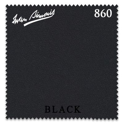Iwan Simonis 860 Pool Billiard Table Cloth - Authorized Dealer (Black, 7 ft)
