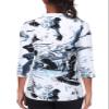 Tanst Sky Golf Polo for Women, Women's UPF 50 3/4 Sleeve Tops Quarter Zip Collared Curvy Hem Activewear Tennis Yoga Workout Running Loose Dry Fit Athletic Clothing Wash Painting XX-Large view 2