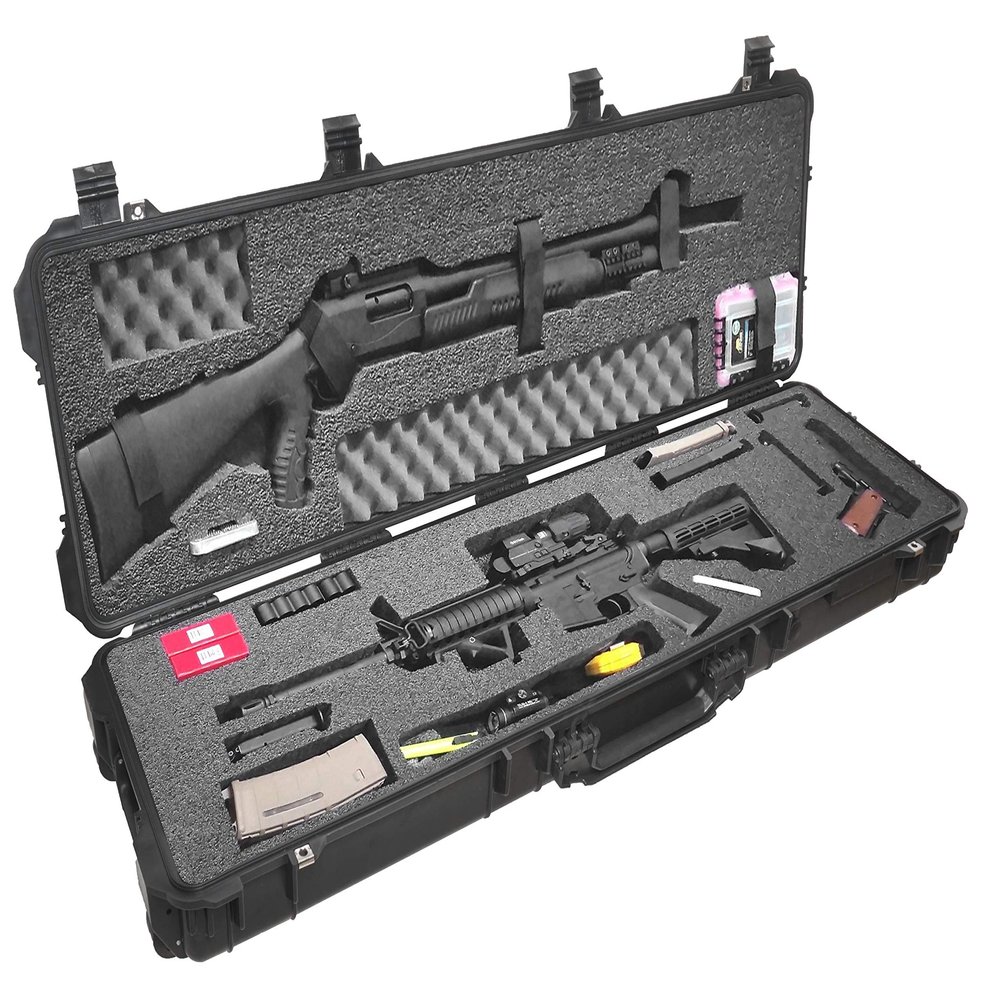 Case Club Competition Hard Case with Pre-Cut Foam for 3 Guns