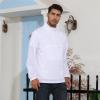 Opomelo Men's Athletic Quarter Zip Pullover Golf Hiking Running Lightweight Jacket Workout Sweatshirt With Pocket White view 2