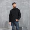 Opomelo Men's Athletic Quarter Zip Pullover Golf Hiking Running Lightweight Jacket Workout Sweatshirt With Pocket Black view 2