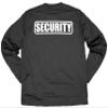 Security Performance Long Sleeve t Shirts with Reflective Decoration on Both Front and Back (US, Alpha, XX-Large, Regular, Regular, Black with White/Reflective Logo) view 2