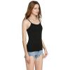 ANUFER Womens 3 Pieces Basic Camisole Adjustable Strap Vest Tank Tops with Built-in Shelf Bra Stretch Undershirts Black + White + Nude M view 3