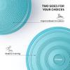 FITMIND Inflated Wobble Cushion,Circular Non-slip Texture for Comfortable Sitting, Extra Thick Dyna Disc with Pump for Core Strength,Wiggle Seat to Improve Posture, Fitness,660lb Load Capacity-Cyan view 2
