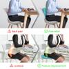 FITMIND Inflated Wobble Cushion,Circular Non-slip Texture for Comfortable Sitting, Extra Thick Dyna Disc with Pump for Core Strength,Wiggle Seat to Improve Posture, Fitness,660lb Load Capacity-Cyan view 3