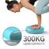 FITMIND Inflated Wobble Cushion,Circular Non-slip Texture for Comfortable Sitting, Extra Thick Dyna Disc with Pump for Core Strength,Wiggle Seat to Improve Posture, Fitness,660lb Load Capacity-Cyan view 4