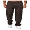 AIFARLD Men's Cargo Pants with Pockets Cotton Hiking Sweatpants Casual Athletic Jogger Sports Outdoor Trousers Relaxed Fit Coffee view 2
