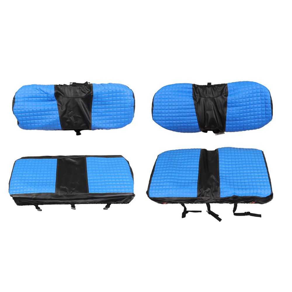 munirater Blue Golf Cart Front and Rear Seat Covers Replacement for TXT 1994-2013 Golf Carts
