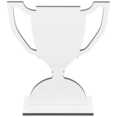 VILLCASE Sublimation Blank Trophy MDF Wood Sports Trophy Sign for Home Office Hotel Decor