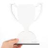 VILLCASE Sublimation Blank Trophy MDF Wood Sports Trophy Sign for Home Office Hotel Decor view 2