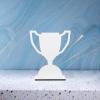 VILLCASE Sublimation Blank Trophy MDF Wood Sports Trophy Sign for Home Office Hotel Decor view 4
