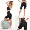 3 Pack Biker Shorts for Women  8" Black High Waisted Tummy Control for Gym Workout Athletic Cheerleading Yoga view 2