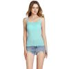 ANUFER Womens 3 Pieces Basic Camisole Adjustable Strap Vest Tank Tops with Built-in Shelf Bra Stretch Undershirts Burgundy + Green + Pink-1 3XL view 3