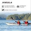 HIKULA Kayak Paddles Aluminum Shaft Paddle with Nylon Blades, Floating Adjustable Kayaking Oars, 3 Piece, 220-240cm/86-94 Inches,Black/Rose/Teal view 4