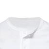 Maiyifu-GJ Men's Henley Loose Fit Long Sleeve Tops Casual Crew Neck Solid Color Tee Basics Button Up Lightweight T-Shirt (White,XX-Large) view 3