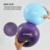 FITMIND_Pilates Ball 10 Inch Anti-Burst Slip Resistant Mini Yoga Ball for Fitness, Core Training, Physical Therapy, Balance, Stability, Stretching 200kg 440lbs Capacity - Blue view 4