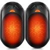 AI Hand Warmers Rechargeable 2 Pack,6000mAh Rechargeable Hand Warmer,20Hrs Long Heating Electric Hand Warmer,Portable Pocket Heater,Gifts for Christmas,Camping,Stocking Stuffers,Gifts for Men view 1