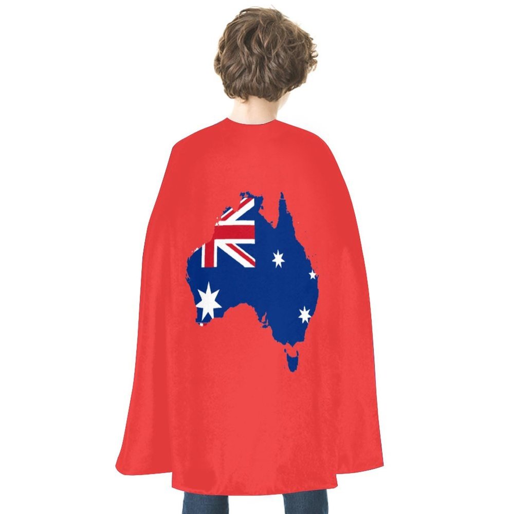 Australia Flag Map Unisex Halloween Christmas Cloak Dress Up Party Cape for Cosplay Costume Party