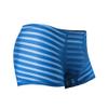 SWJGLITTR Men's Ice Silk Striped Underwear Breathable Seamless Boxer Briefs Mesh Elastic Underpants (Blue A 1pc,XX-Large) view 1