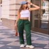 AUTOMET Women's Wide Leg Sweatpants Fleece Lined Baggy Straight Leg Lounge Pants Fall Outfits Athletic Joggers with Pockets XmasGreen S view 2