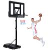 Basketball Hoop Outdoor,Portable Basketball Hoop Goal System 6.6-10ft Adjustable with 44 Inch Backboard & Wheels Basketball Equipment for Kids/Adults Indoor Outdoor 3+ view 1