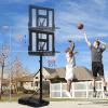 Basketball Hoop Outdoor,Portable Basketball Hoop Goal System 6.6-10ft Adjustable with 44 Inch Backboard & Wheels Basketball Equipment for Kids/Adults Indoor Outdoor 3+ view 4