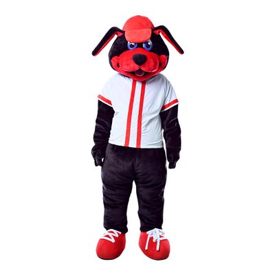Red Sports Dog furry fursuit Mascot Costume Cosplay Cartoon Character